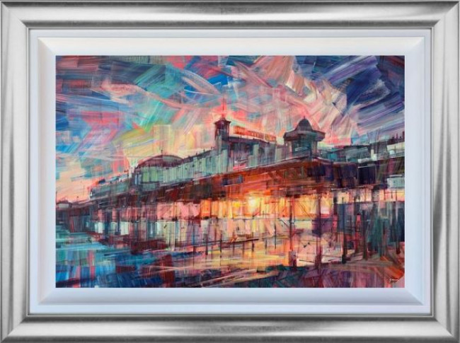 Palace Glow - Original - Silver Framed Palace Glow - Original - Silver Framed