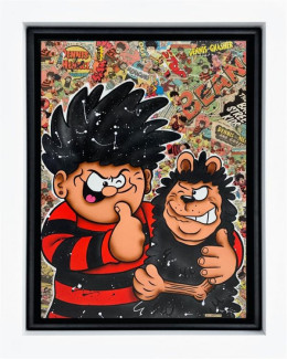 Partners In Crime - Original - White Framed