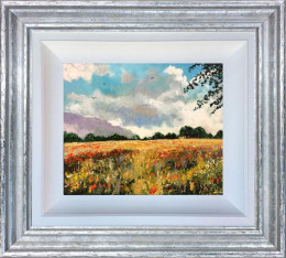 Pasture Breeze - Original - Silver Framed