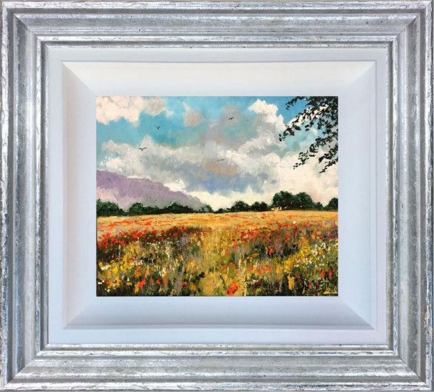 Pasture Breeze - Original - Silver Framed Pasture Breeze - Original - Silver Framed