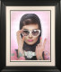 Peace, Love & Audrey (Colour) Tattoo - Black Framed