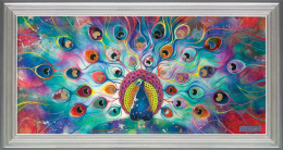Peacock Splendour - Framed