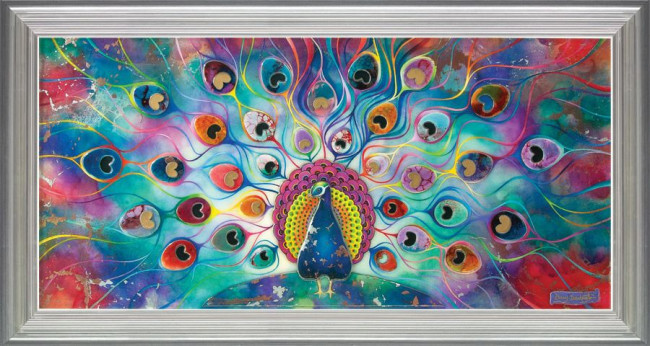 Peacock Splendour - Framed