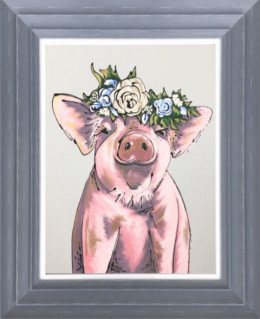 Perfect Piggy - Original - Dark Grey Framed