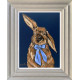Peter (Bunny) - Original - Light Grey Framed