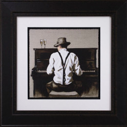 Piano Man - Sketch - Artist Proof Black Framed