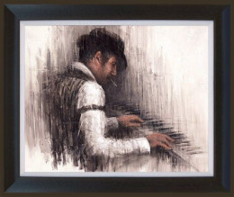 Piano Man - Black Framed