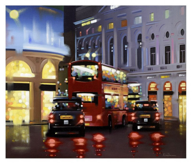 Piccadilly Night Adventure - Canvas