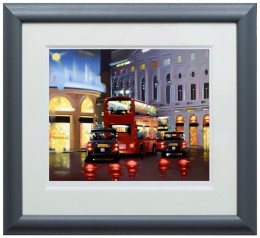 Piccadilly Night Adventure - Grey-Black Framed