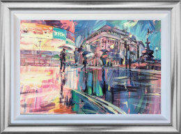 Piccadilly Reflections - Original - Silver Framed