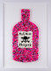 Pick Your Poison - Pink On White Background - Original - White Framed