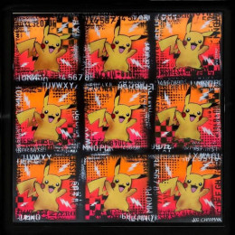 Pikachu - V - Original - Black Framed