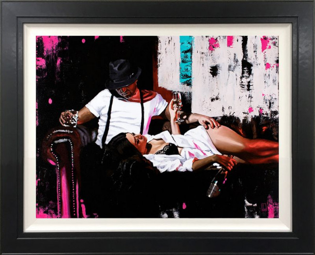 Pink Champagne - Canvas Framed