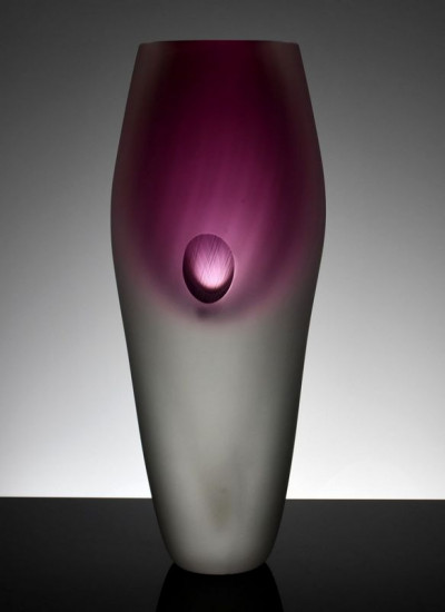 Pinnate Vase (Ruby) - Large - Original Sculpture