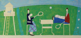 Playing Tennis - Print only