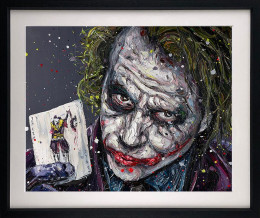 Playing The Joker - Artist Proof Black Framed