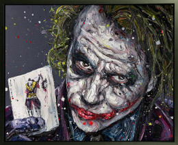 Playing The Joker - Canvas - Black Framed - Framed Box Canvas