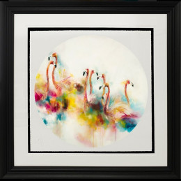 Plumage (Flamingos) (Large) - Framed