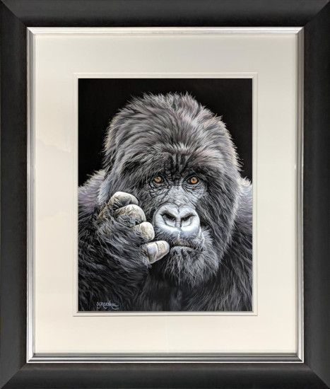 Pondering - Black Framed