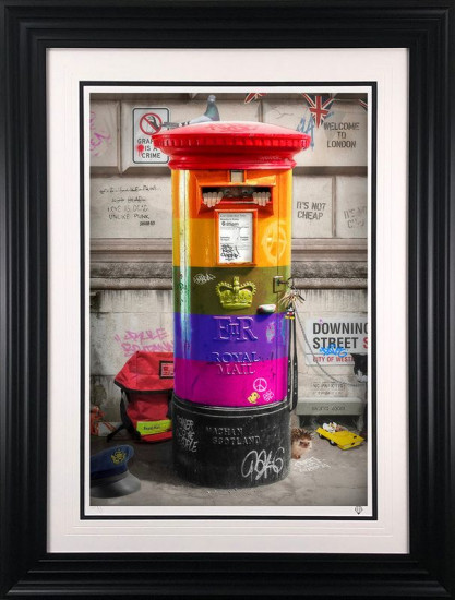 Postman Patrick - Rainbow Edition - Black Framed