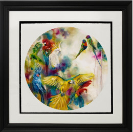 Pretty Polly (Parrots & Parakeets) - Large - Framed