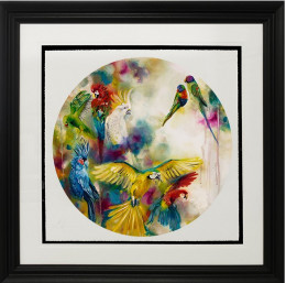 Pretty Polly - Parrots & Parakeets (Small) - Framed
