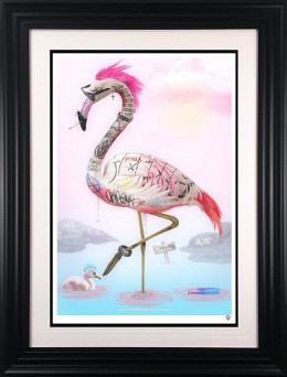 Punk Flamingos - Black Framed