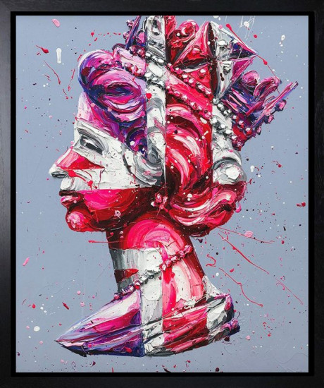 Purple Queen - Canvas - Black Framed