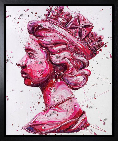 Queen Of Rock - Canvas - Black Framed