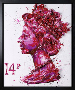 Queen Of Roses - Canvas - Artist Proof Black Framed - Framed Box Canvas