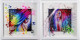 Rainbow Tears And Rainbow Spirit - Set Of 2 - White Framed