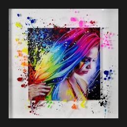 Rainbow Tears - Black Framed