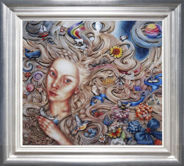 Rapunzel - Silver-Blue Framed