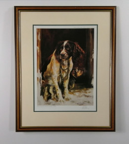 Ready (Springer Spaniel) - Brown Framed
