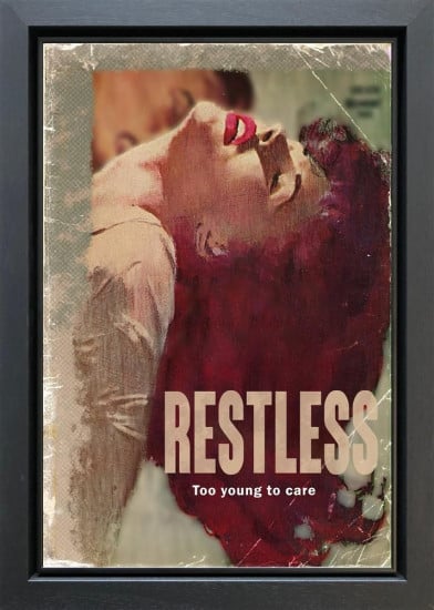 Restless - Original - Black framed - Framed Restless - Original - Black framed - Framed