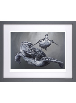 Riding The Current - Artist Proof - Grey Framed