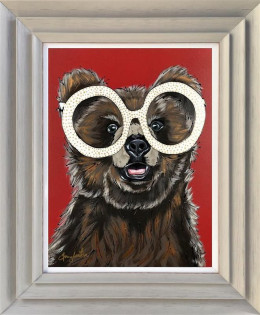 Rocket Bear - Original - Light Grey Framed