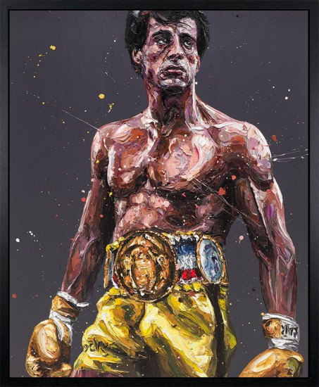 Rocky - Canvas - Artist Proof Black Framed