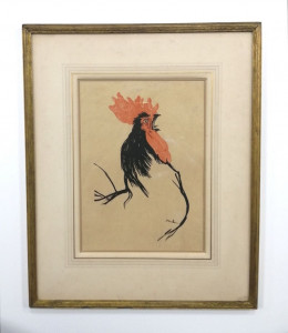 Rooster - Original - Framed