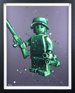 Ryan (Lego) - Canvas - Black Framed - Framed Box Canvas