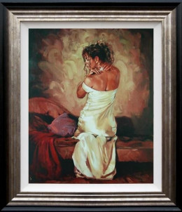 Satin And Pearls II - Framed