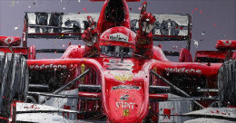 Schumi's Last Win - Mounted