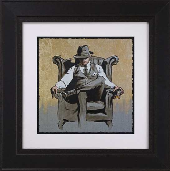 Self Made Man II - Gold Metallic - Black Framed