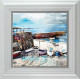 Sennen Cove Boats - White Framed