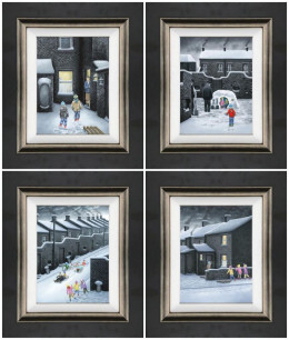 Set Of Four Winter Releases 2019 - Canvas - Framed