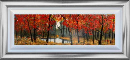 Small Pond In The Wood - Original - Framed