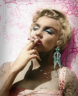 Smoking Gun - Marilyn (Colour) - Mounted