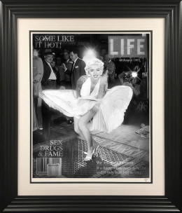 Some Like It Hot (Black & White) - Black Framed