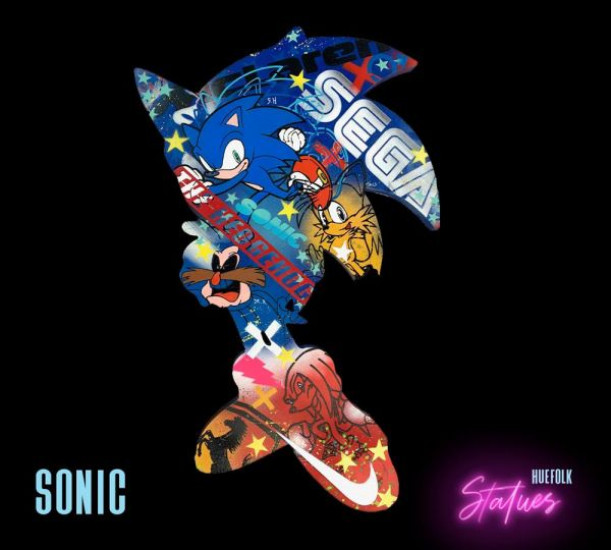 Sonic (Mini) - Original - Wall Sculpture