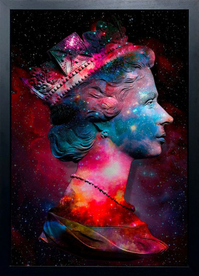 Space Queen - Black Background